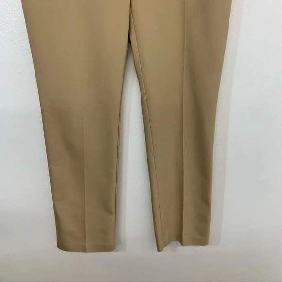 Chicos So Slimming 0.5 Pants Small/6 Beigh Straight Leg Front Zip Pockets Work - Picture 3 of 12